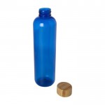Transparente Flasche aus recyceltem Kunststoff, 1 L farbe blau zweite Ansicht