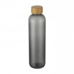 Transparente Flasche aus recyceltem Kunststoff, 1 L farbe grau-transparent