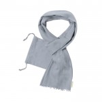 Bedruckter Schal aus Bio-Baumwolle Farbe grau erste Ansicht
