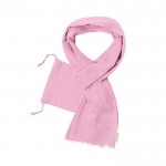 Bedruckter Schal aus Bio-Baumwolle Farbe rosa erste Ansicht