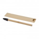 Endlos-Bambusstift mit Graphitspitze und Schutzkappe farbe braun vierte Ansicht