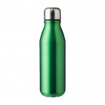 Flasche aus recyceltem Alu mit Schraubverschluss, 550 ml farbe grün erste Ansicht