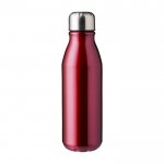 Flasche aus recyceltem Alu mit Schraubverschluss, 550 ml farbe rot erste Ansicht