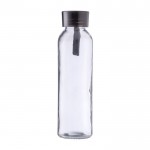 Glasflasche mit passendem Silikonstopfen und Band, 500 ml farbe schwarz erste Ansicht
