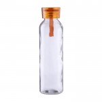 Glasflasche mit passendem Silikonstopfen und Band, 500 ml farbe orange erste Ansicht