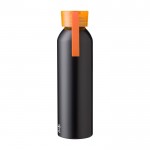 Flasche aus recyceltem Aluminium mit mattem Finish, 650 ml farbe orange erste Ansicht