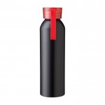 Flasche aus recyceltem Aluminium mit mattem Finish, 650 ml farbe rot erste Ansicht