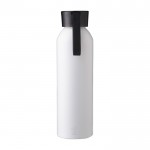 Matte Flasche aus recyceltem Aluminium, 650 ml farbe schwarz erste Ansicht
