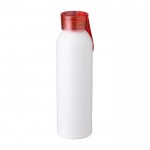 Matte Flasche aus recyceltem Aluminium, 650 ml farbe rot zweite Ansicht