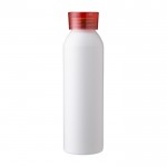 Matte Flasche aus recyceltem Aluminium, 650 ml farbe rot dritte Ansicht