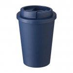 Kunststoffbecher mit Schraubdeckel und Trinköffnung, 350ml farbe marineblau fünfte Ansicht