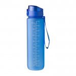 Flasche aus RPET mit Anzeige der Kapazität und Trinkzeit, 1L farbe ultramarinblau fünfte Ansicht
