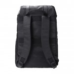 Laptop-Rucksack aus RPET mit Klappe und Tasche, 15” farbe schwarz zweite Ansicht