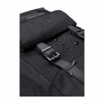 Laptop-Rucksack aus RPET mit Klappe und Tasche, 15” farbe schwarz sechste Ansicht