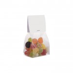 Beutel mit Jelly Beans-Mix mit bedruckbarem Kopfteil, 100 g farbe transparent zweite Ansicht