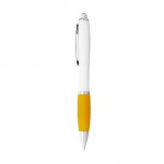 Günstiger Kugelschreiber zum Bewerben Ihrer Marke Farbe Gelb Seitenansicht