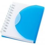 Bedruckter Notizblock mit Klappdeckel Farbe blau