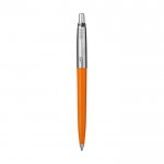 Bedruckter Parker-Kugelschreiber Farbe orange zweite Vorderansicht