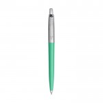 Bedruckter Parker-Kugelschreiber Farbe grün zweite Vorderansicht