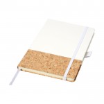 Elegante Notizbücher mit Korkeinband Farbe weiß