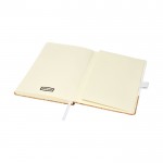 Elegante Notizbücher mit Korkeinband Farbe weiß dritte Ansicht