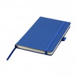 Notizbücher mit cremefarbenen Papier als Werbegeschenk Farbe Blau