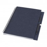 Recyceltes Notizbuch zum Bedrucken Farbe dunkelblau