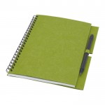 Recyceltes Notizbuch zum Bedrucken Farbe grün