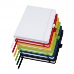 Recyceltes Firmennotizbuch Farbe weiß zweite Ansicht in verschiedenen Farben