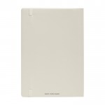 Softcover-Notizbuch mit wasserfestem Papier Farbe gebrochen weiß zweite Rückansicht