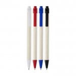 Stift aus recycelten Materialien in vielen Farben farbe weiß zweite Ansicht in verschiedenen Farben