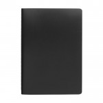 Wasserfestes B6-Notizbuch aus Steinpapier, liniert farbe schwarz zweite Vorderansicht