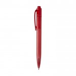Kugelschreiber aus Ozean-Plastik mit schwarzer Tinte farbe rot Seitenansicht
