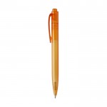 Kugelschreiber aus Ozean-Plastik mit schwarzer Tinte farbe orange Seitenansicht