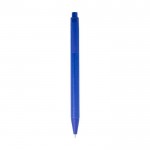 Kugelschreiber aus recyceltem Papier mit schwarzer Tinte farbe blau