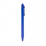 Kugelschreiber aus recyceltem Papier mit schwarzer Tinte farbe blau zweite Seitenansicht