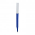 Kugelschreiber aus recyceltem Plastik mit schwarzer Tinte farbe köngisblau
