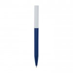 Kugelschreiber aus recyceltem Plastik mit schwarzer Tinte farbe marineblau