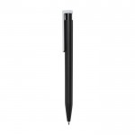 Kugelschreiber aus recyceltem Plastik mit schwarzer Tinte farbe schwarz Seitenansicht