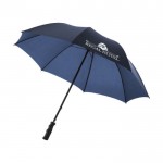 Hochwertige Regenschirme für Kunden Farbe Marineblau Ansicht mit Siebdruck