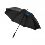 Regenschirm mit exklusivem Design 30'' Farbe schwarz Ansicht mit Siebdruck