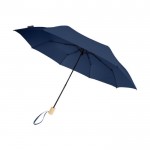 8-Paneel-Schirm aus recyceltem Polyester, manuell faltbar farbe marineblau