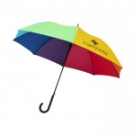 Origineller Regenschirm mehrfarbig als Werbeartikel Farbe gemischt Ansicht mit Siebdruck