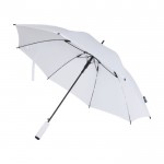 Automatischer Pongee-Regenschirm aus recyceltem Material farbe weiß