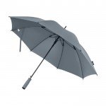 Automatischer Pongee-Regenschirm aus recyceltem Material farbe grau