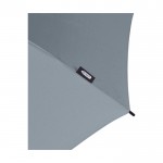 Automatischer Pongee-Regenschirm aus recyceltem Material farbe grau Detailansicht 2