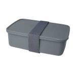 Lunchbox aus recyceltem Kunststoff Farbe dunkelgrau