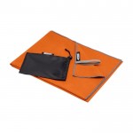 Leichtes Sporthandtuch aus Polyester und Nylon, 200 g/m2 farbe orange