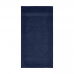 Handtuch 50x100 cm aus Baumwolle 450 g/m2 Farbe Marineblau zweite Vorderansicht