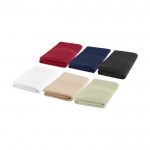 Handtuch 70x100 cm aus Baumwolle 450 g/m2 Farbe Weiß zweite Ansicht in verschiedenen Farben